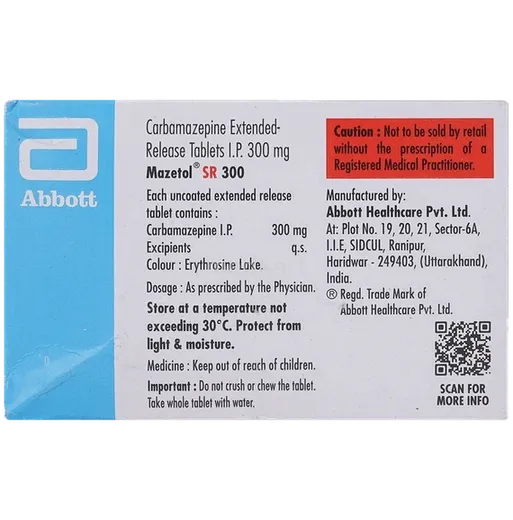 mazetol sr 300mg tablet 15's